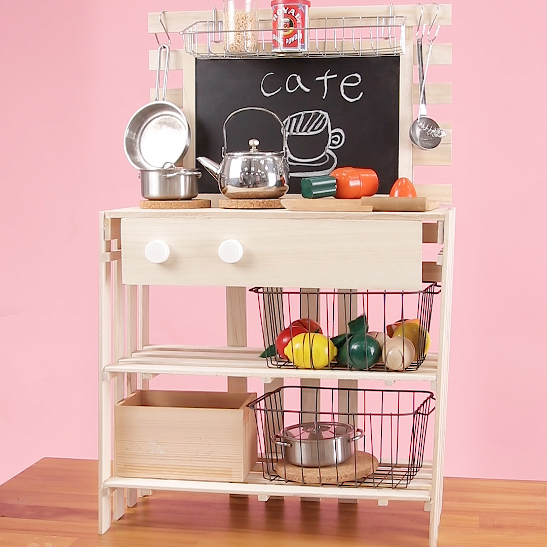 適当O型ママでもできる！手作りダンボールキッチンの作り方きっずごはん