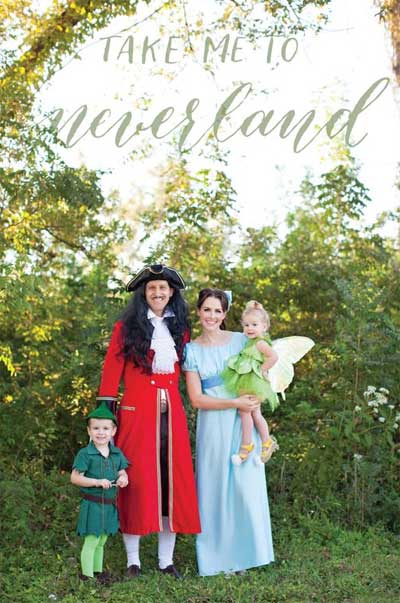 ディズニーDハロピーターパン家族コスプレ