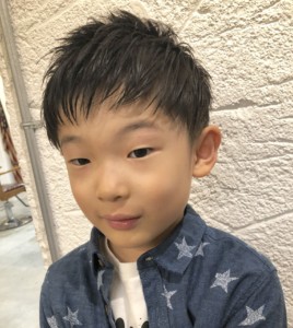 小学生髪型ツーブロック釧路のスタイリング