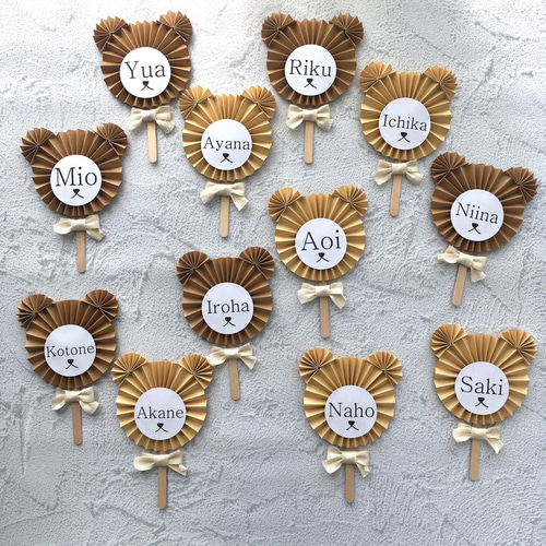 子ども 席札andメニュー表 オーダ