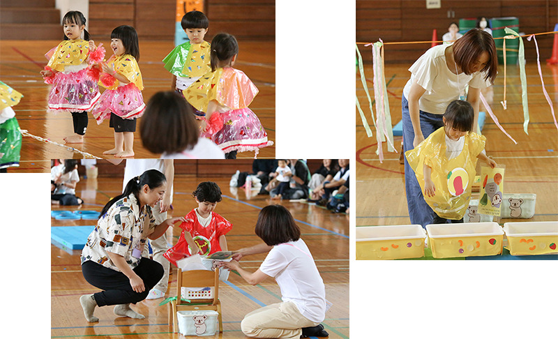 2018年10月6日せいれんじ運動会年少親子競技 かくれんぼ大作戦