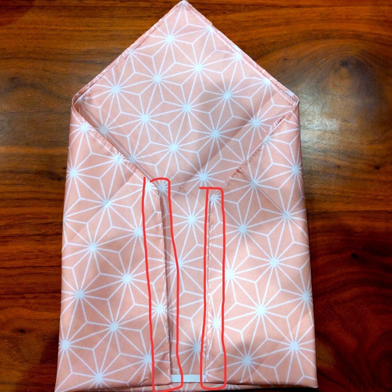 ゴムつきだから自分でできる★子供用三角巾の作り方★ゴム★