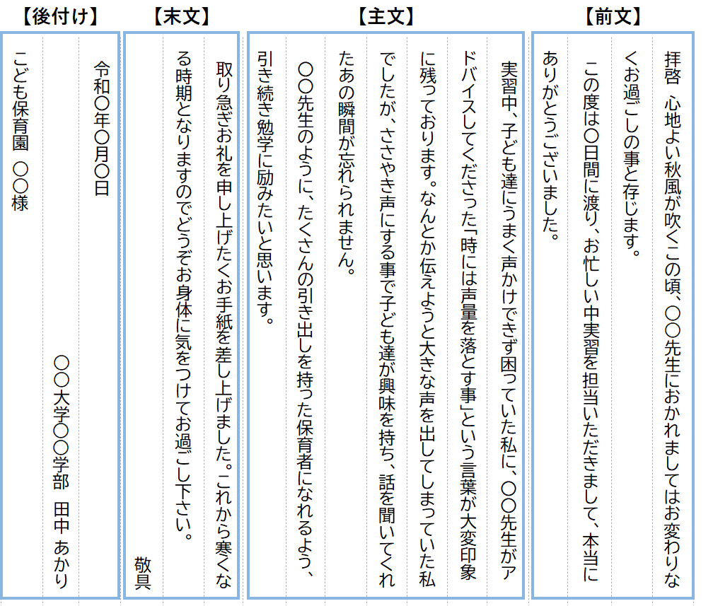 ボランティア大学校からお礼のお手紙がきました - NPO法人-子育て支援さくらっこNPO法人-子育て支援さくらっこ