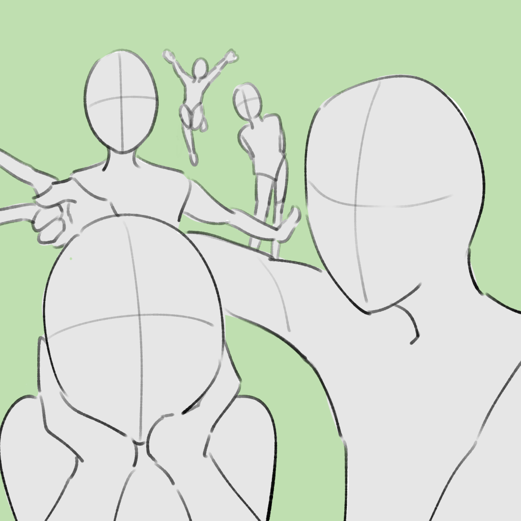 初心者向け 構図に迷ったら！複数の人物を描く時の構図&配置アイディアMediBang Paint – 無料のイラスト・マンガ制作ツール