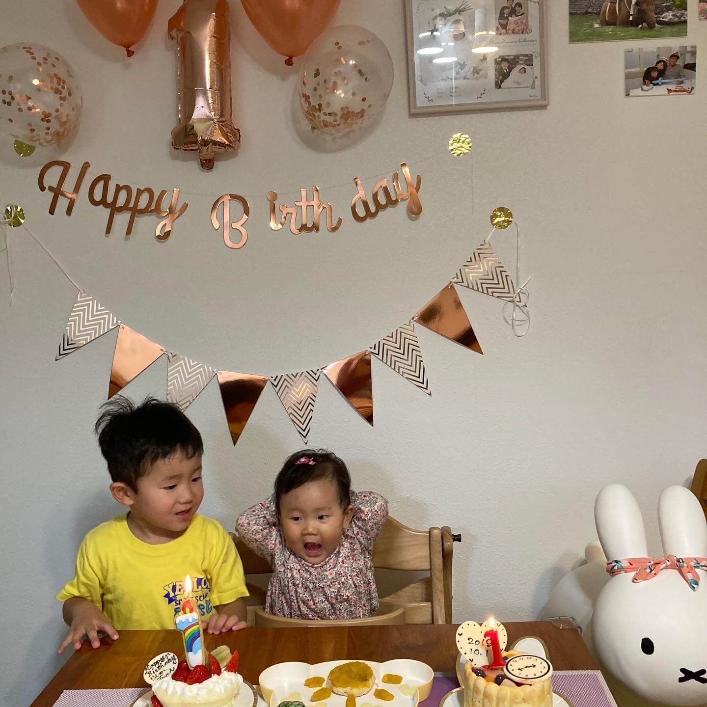 米粉パンケーキで作る！お誕生日ケーキ