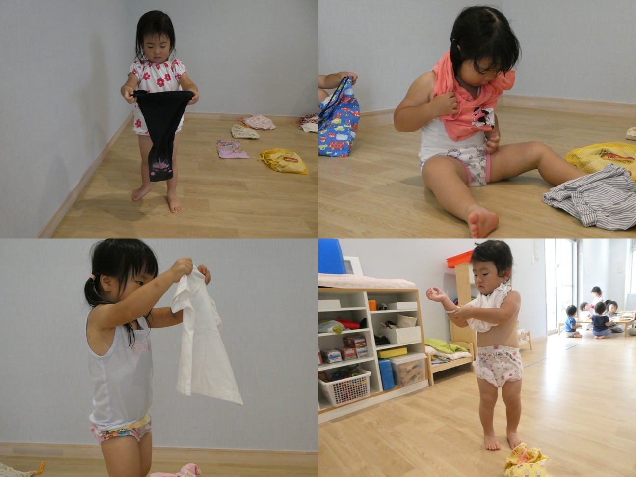 水着に着替えたよ～！ - 幼稚園