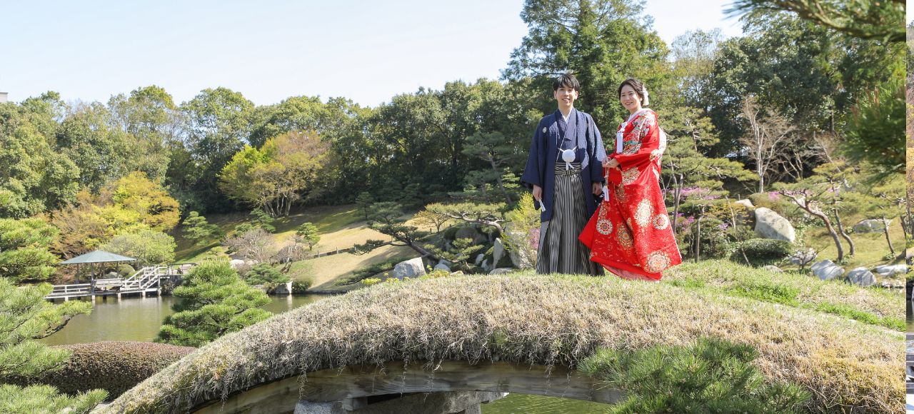 三景園デコルテフォトグラフィー前撮り・フォトウェディング