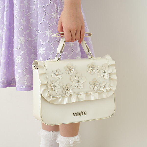 フラワーモチーフ スカイブルーランドセルナビ