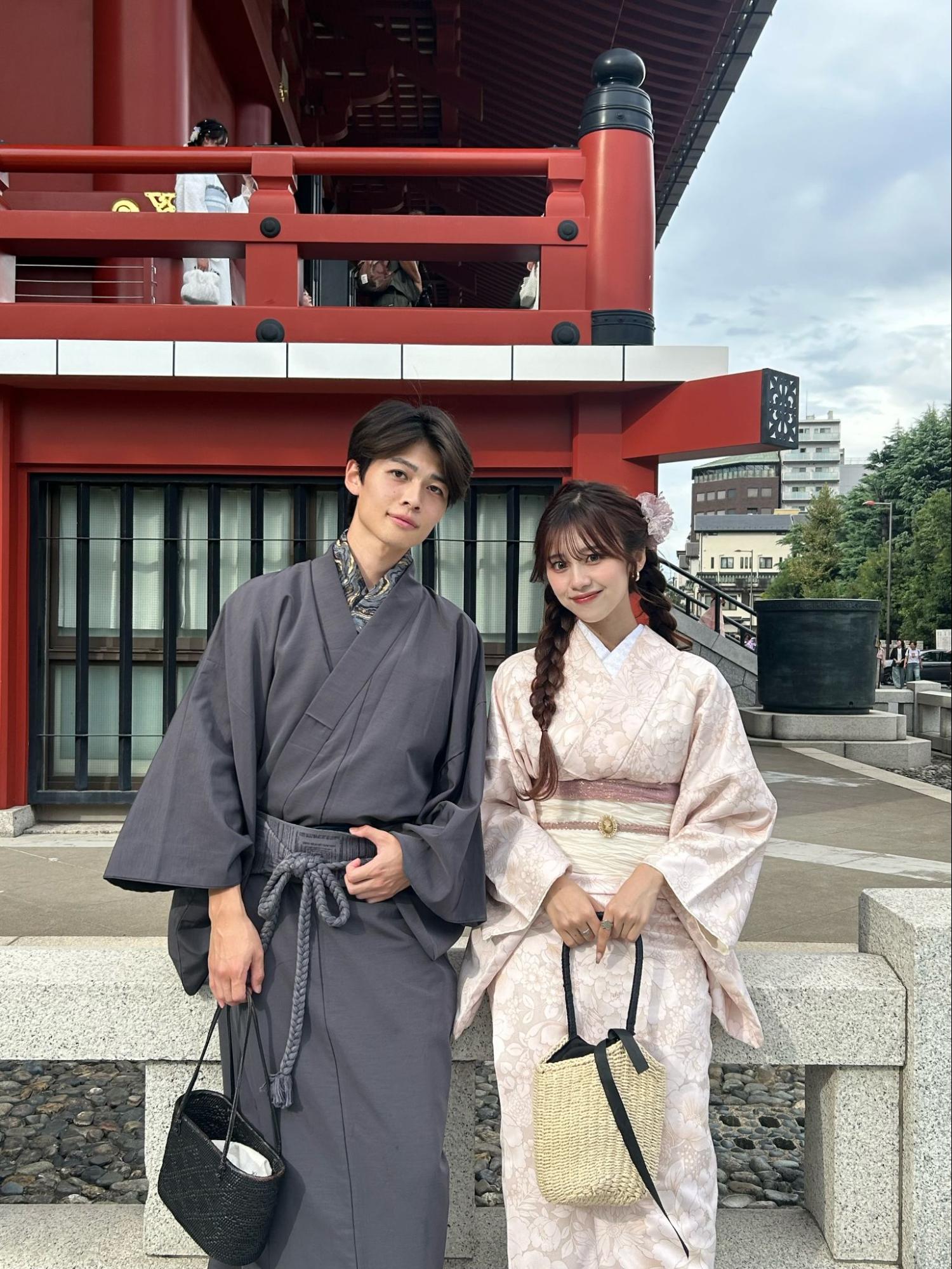 彼氏と浴衣デート\♡おすすめ浴衣デートカップル彼氏梨花和服TikTok