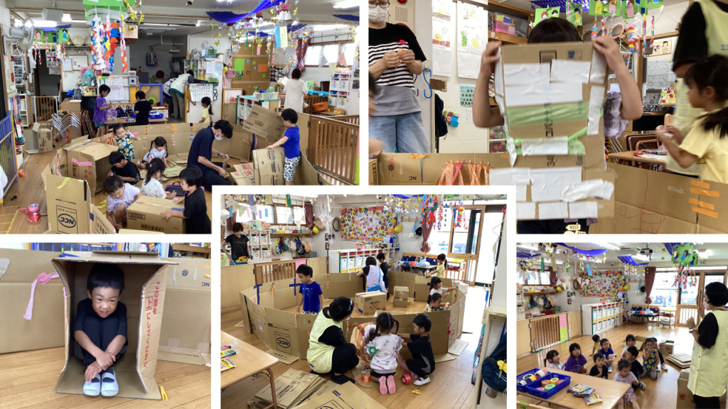 簡単にかわいくリメイクしちゃおう♡たためるダンボールのおうちmamatas ママタス