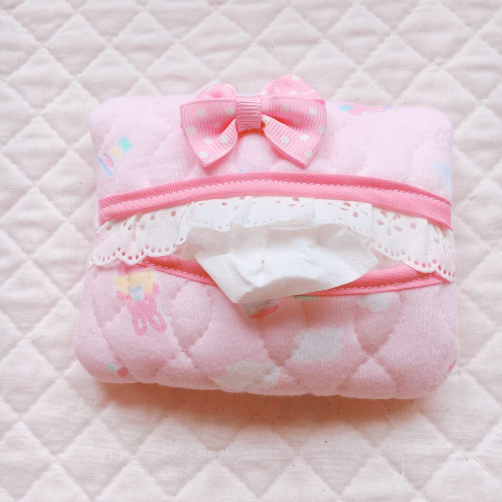 手縫いで作れる!簡単かわいいポケットティッシュカバーの作り方 イラストレシピこぐまやのせかい