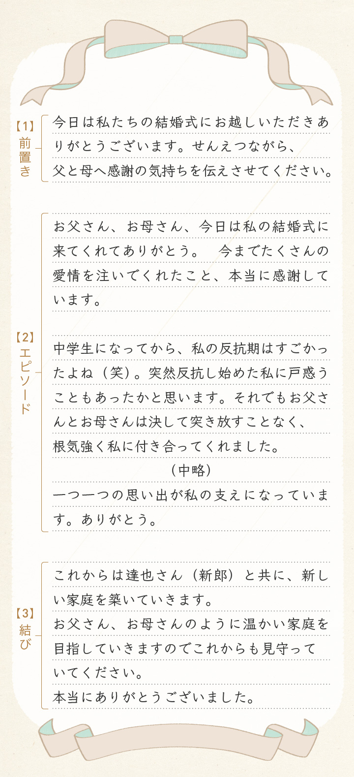 親から子へ＞娘や息子の結婚式で母親が後悔していること - おしゃれな結婚式小物が何でも揃う通販サイト ファルベ