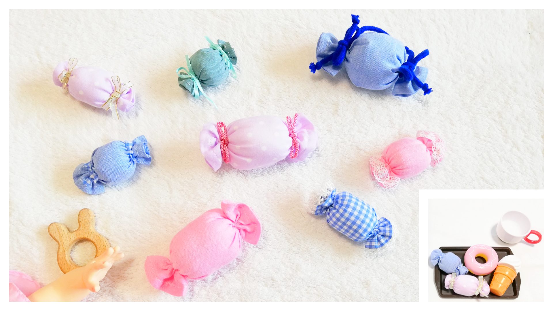 赤ちゃん大好き♡紐のおもちゃ 選べるモチーフ☆ 2個セット 受注生産おもちゃ・人形 haru haru 通販1981241Creema クリーマ