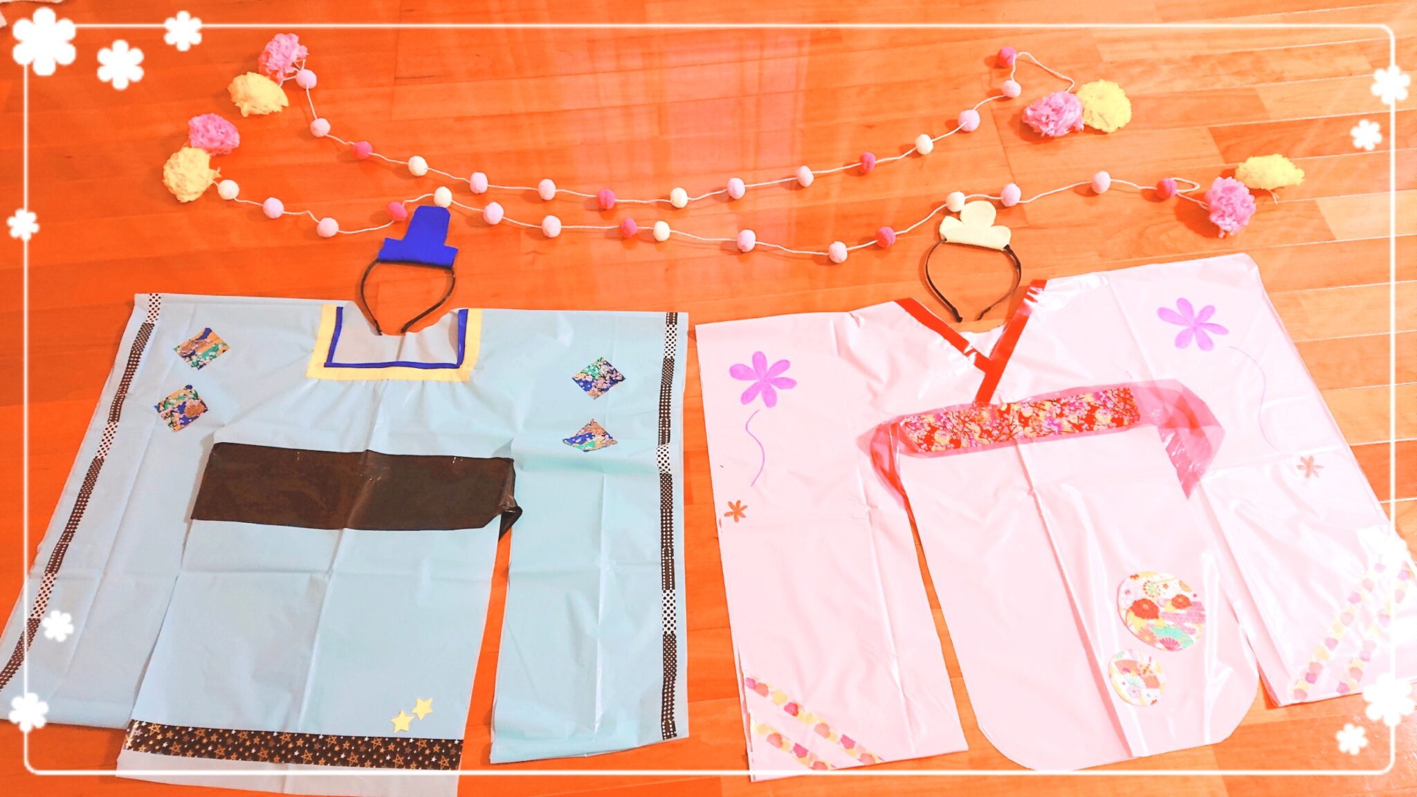 手作り衣装 自分で作る楽しさ！簡単ひな祭り衣装福岡 春日市 親子教室つむぐ
