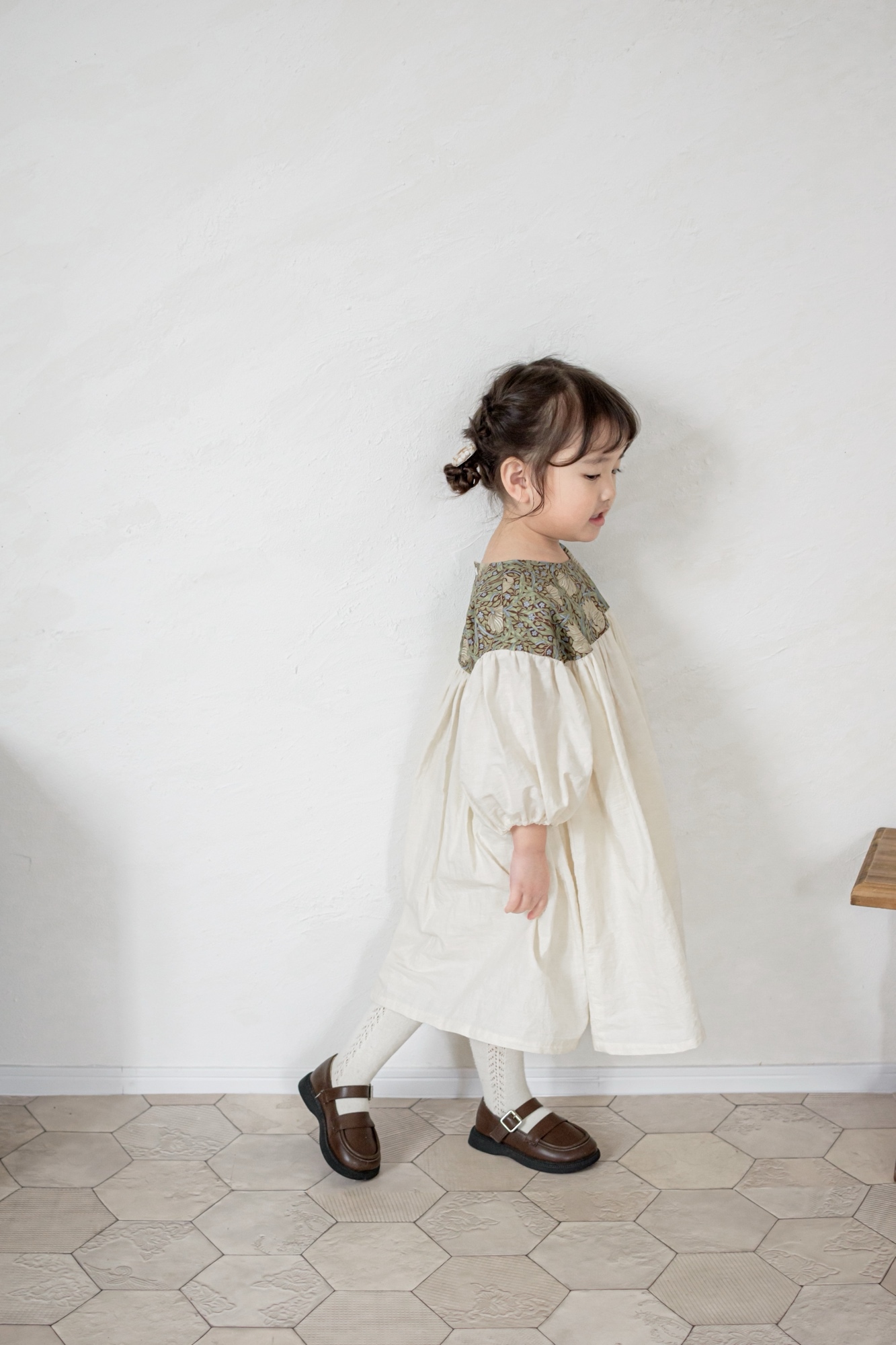 型紙不要 後ろゴムで着脱簡単⭐︎フリル袖ワンピースの作り方子ども用80.90.100.110.120.130.140.150 夏服