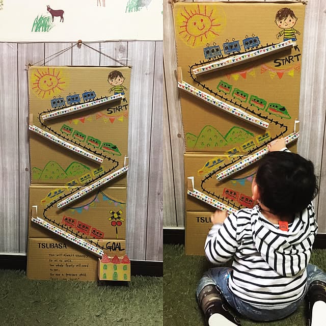 フェルトで作る 手作りおもちゃ１歳半から楽しめるひも通し兼ボタンかけ