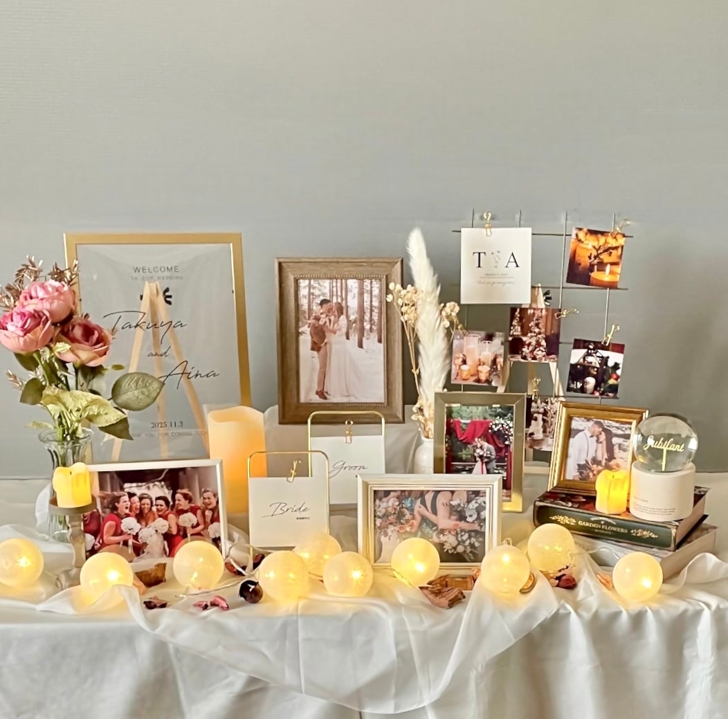 キャンバスウェルカムボード i40 ウェルカムボード ウェルカムスペース 受付 結婚式 ウェディング キャンバス ボード 披露宴 新郎 新婦 ドレスドライフラワー プリザーブドフラワー -GiFTY -ギフティ- - プレゼント＆ギフトのギフトモール