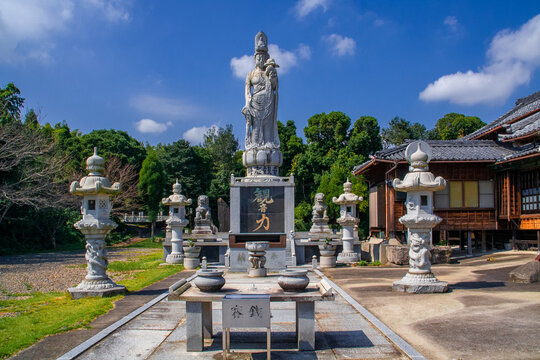 吉備津神社 いちょう神木の前で記念撮影する安産祈願のご夫婦の様子フォトギャラリー安産祈願・戌の日ドットコム