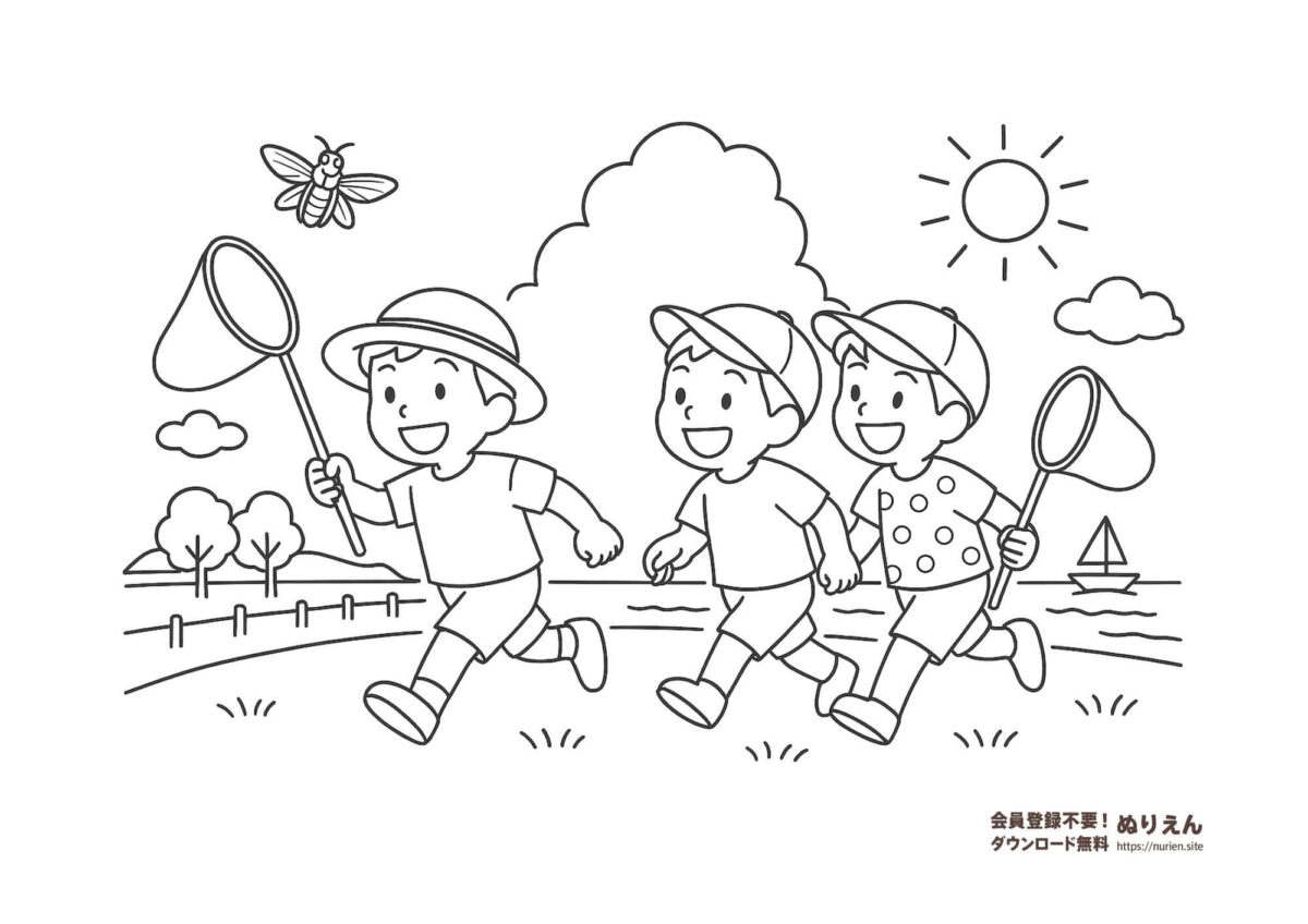 簡単な塗り絵プリントで子供の手先を鍛える！ 無料・保育・発達障害