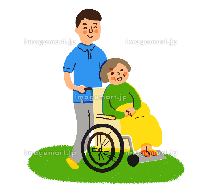 車いすに座ったおじいちゃんとおばあちゃんイメージ_グラフィックス id 400709023_PRF画像フォーマットPNG_jp.lovepik.com
