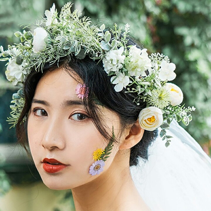 花冠 花かんむり ウェディング 結婚式の通販 by ここあ's shopラクマ