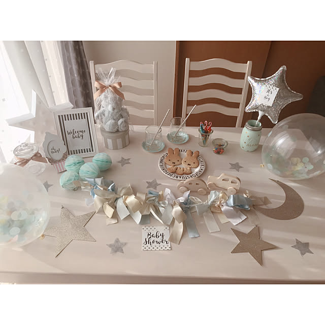 ベビーシャワー 飾り付け 100均TikTok