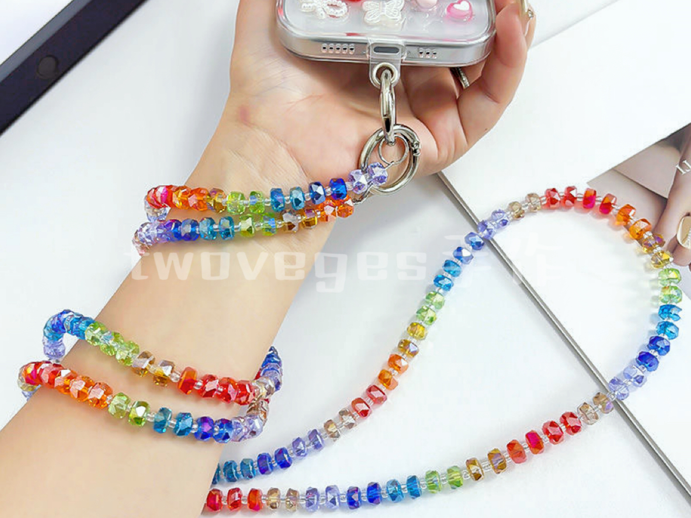 キーホルダー ストラップ 発き 手作りビーズ