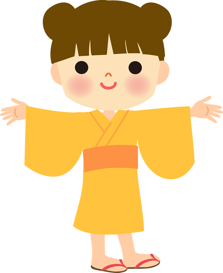 幼稚園の女の子 似顔絵 イラストのフリー素材イラストイメージ