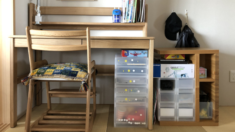 子供勉強机、文具収納 無印良品の引き出しを工夫しました – クラシラボ HOME