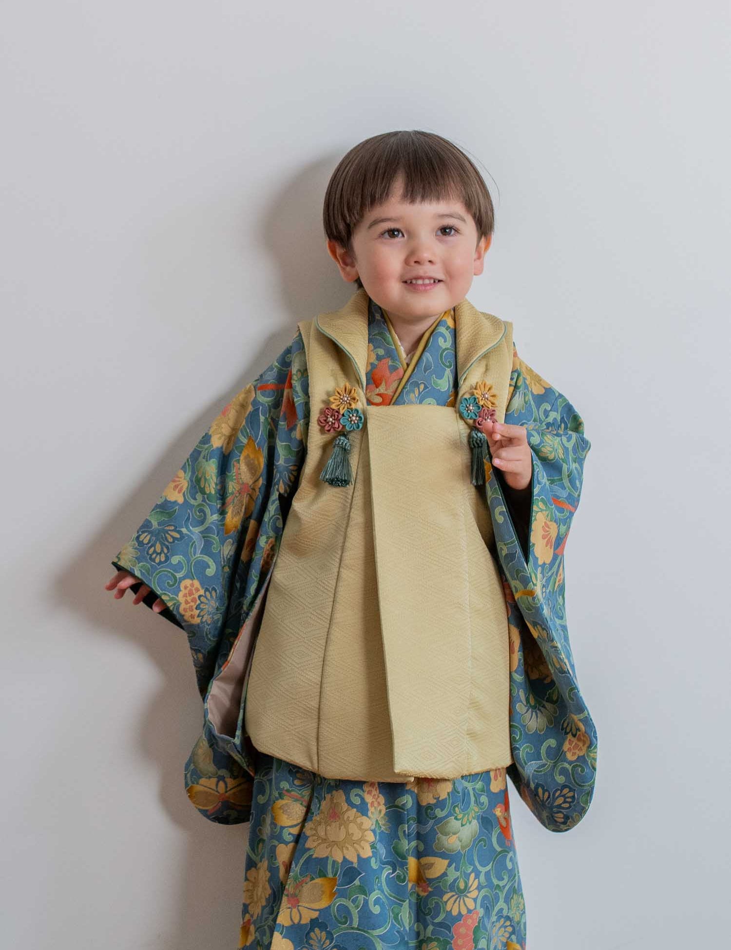 レンタル 七五三 5歳 着物 男の子 かぷり 袴セット 子供 kids 羽織 袴 お祝い着 往復送料無料1406601400 -utatane 公式通販