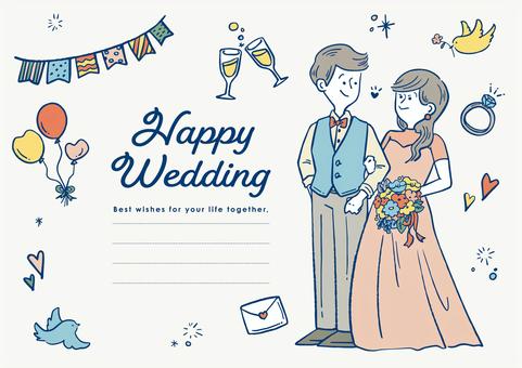 ウェディングカードテンプレートでおしゃれな結婚式のメッセージカードデザインを無料で作成！Canva