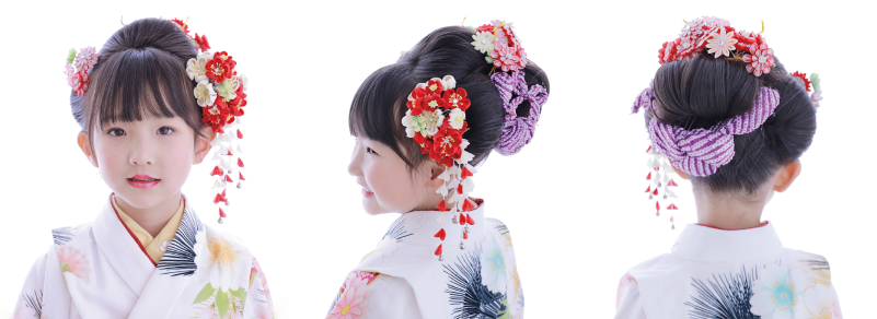 7歳女の子の七五三におすすめの髪型 美人サイドシニヨンコラム 武蔵野創寫舘