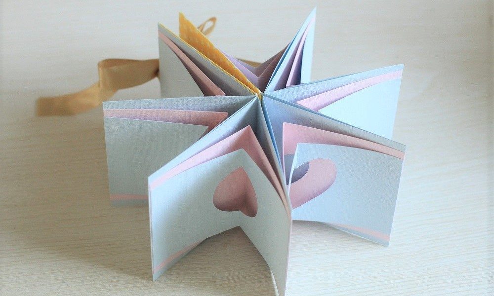 お花の仕掛けがいっぱいの花束アルバム 手作りアルバムアルバムキッチン