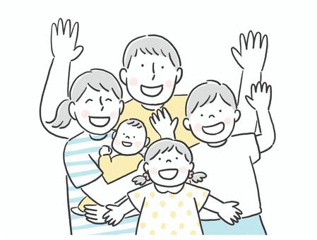 家族のフリーイラスト素材一覧商用可