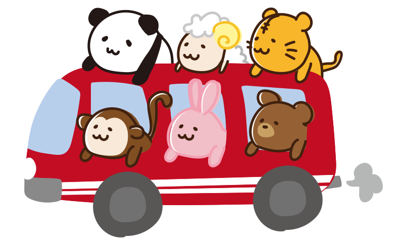 幼稚園バス、保育園バス、通園バス かわいいイラストのイラスト素材68645426- PIXTA