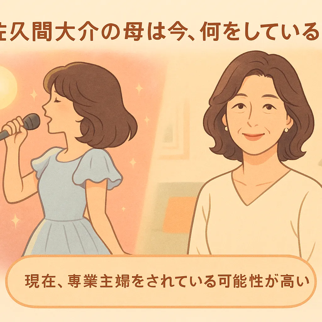 佐久間大介の母・桜井直美の現在の生活と家族構成を解説芸能人のヤバイ噂