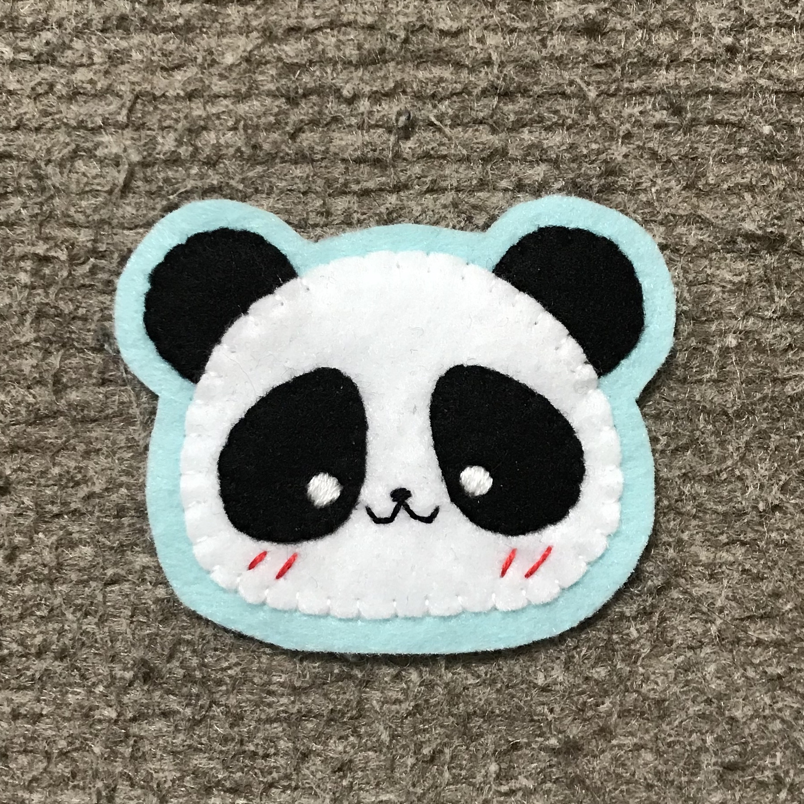 うさぎとパンダとバナナ フェルト名札 ワッペン ネームフェルト 保育