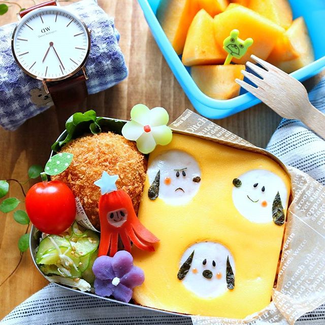 うさぎのオムライス弁当