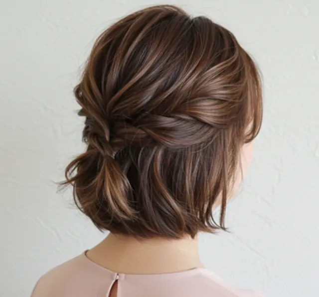 2025年秋 ハーフアップ ミディアムの髪型・ヘアアレンジ人気順ホットペッパービューティー ヘアスタイル