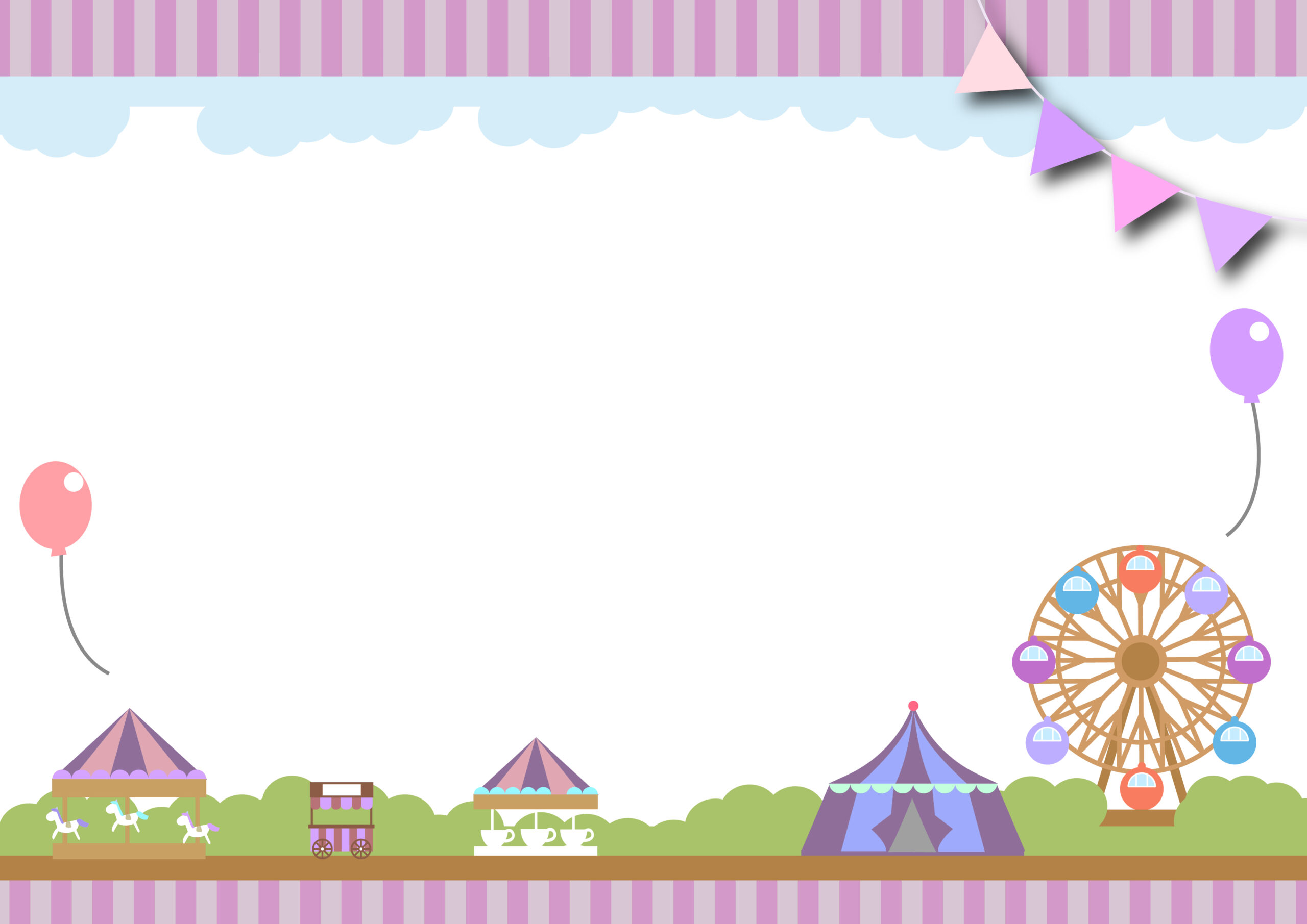 バースデーカード ・ メッセージカード 無料ダウンロード・印刷幼児教材・知育プリントちびむすドリル 幼児の学習素材館