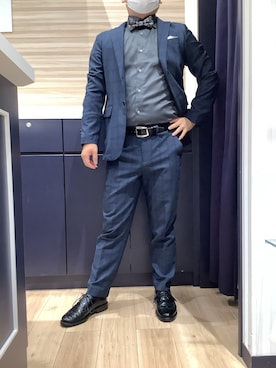 サスペンダー 蝶ネクタイ リボン 新郎 二次会 結婚式 新郎セットの通販 by ひー's shopラクマ