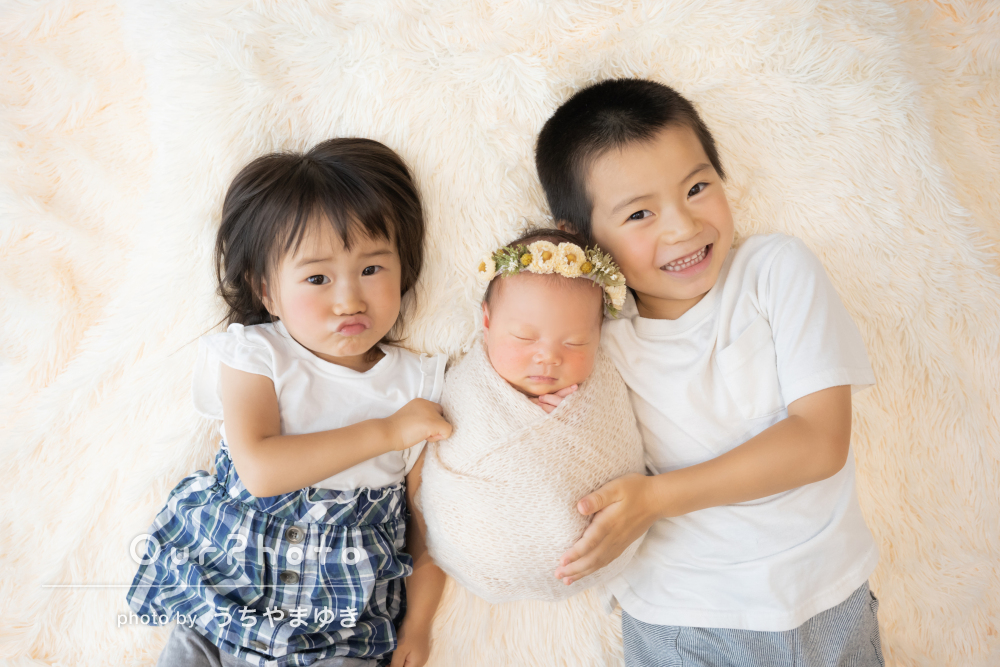 おしゃれな家族写真におすすめの服装&飾り方こども写真館プレシュスタジオ 七五三やお誕生日に