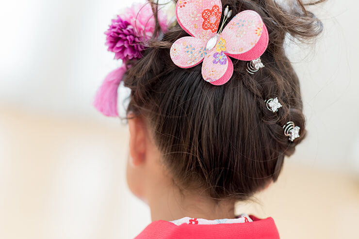 七五三7歳の髪型 ヘアアレンジ 特集京都の子供スタジオ アオハル