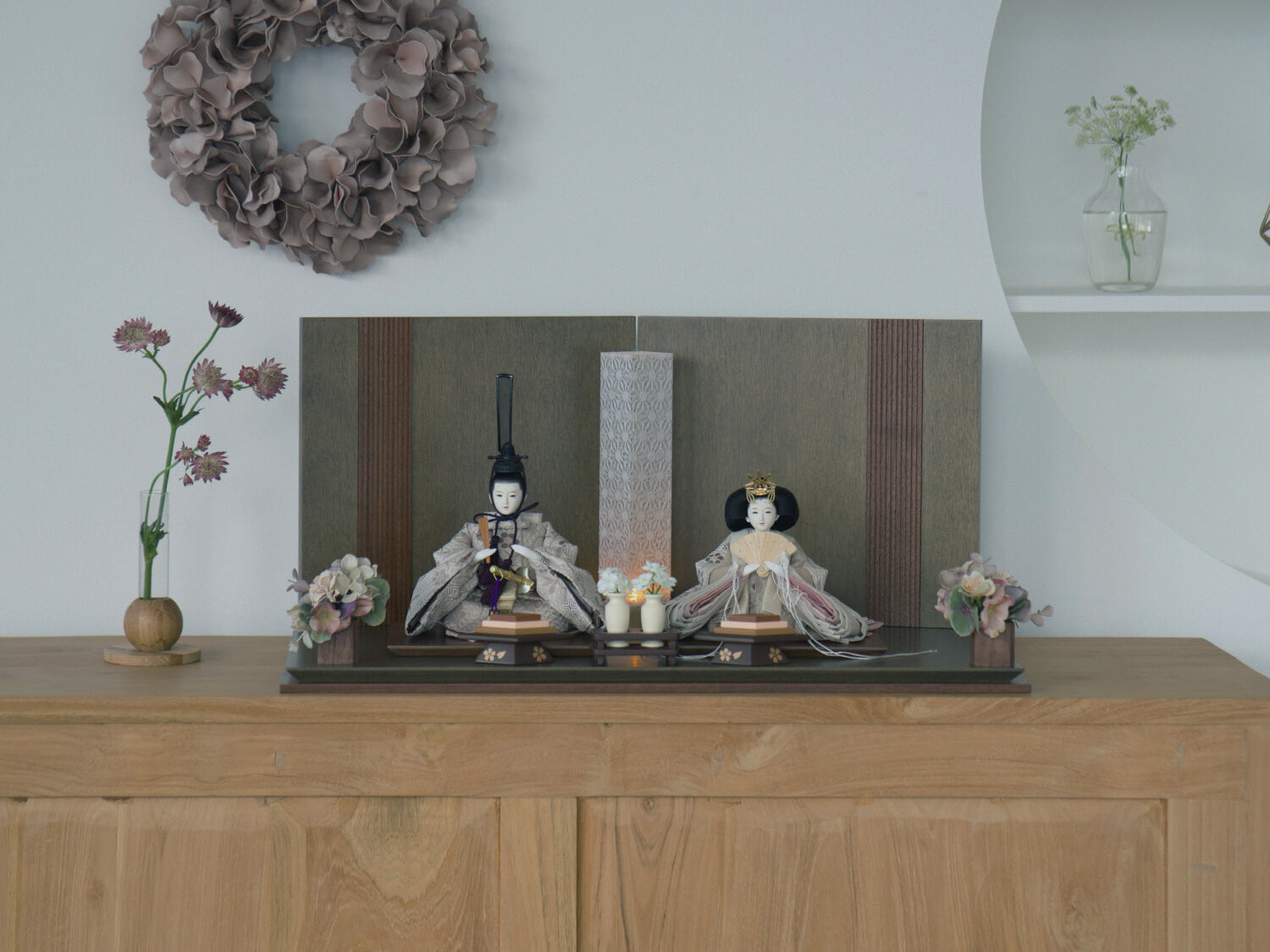 雛人形 コンパクト 陶器 小さい 可愛い ひな人形 錦彩うさぎ雛 三段飾りミニチュア 初節句 お雛様 おひな様 雛飾り ちいさなおひな様 可愛い雛人形 うさぎ フラワーガーランド ブリザードフラワー ちいさなお雛様 ひな人形 五月