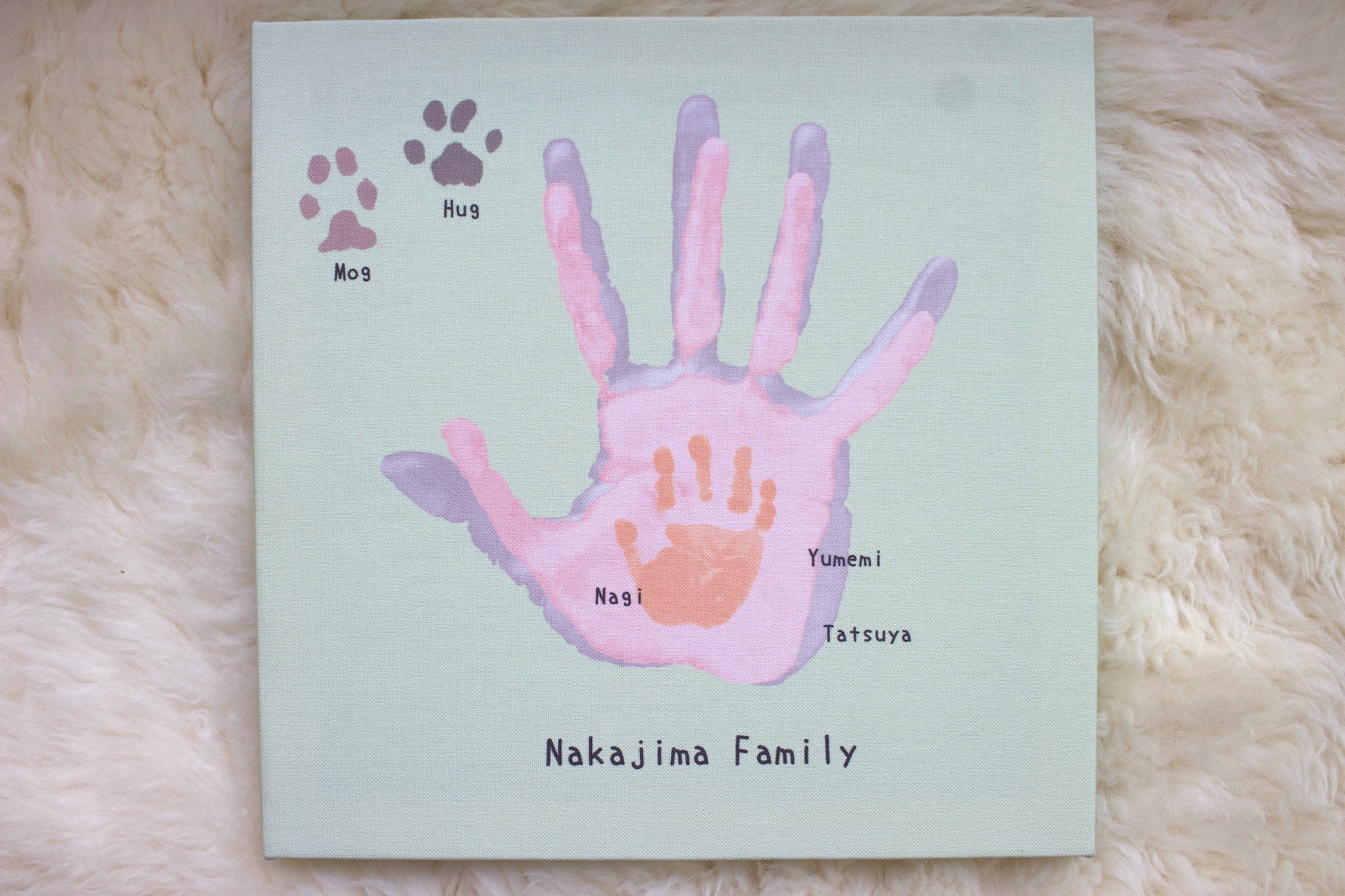 おしゃれで可愛い家族や赤ちゃんの手形アート！インテリアにも！とくべつをつくるジャーナル