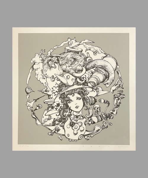 TOKYO CULTUART by BEAMS トウキョウカルチャートバイビームス の「寺田克也シルクスクリーンプリント作品 ポスター アート 」 - WEAR