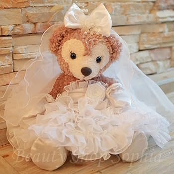 ぬいぐるみ+ウェディング衣装 楽天市場 ダッフィー シェリーメイ ウエディング ドレス チャームサイズ ウエルカムドール ぬいぐるみ