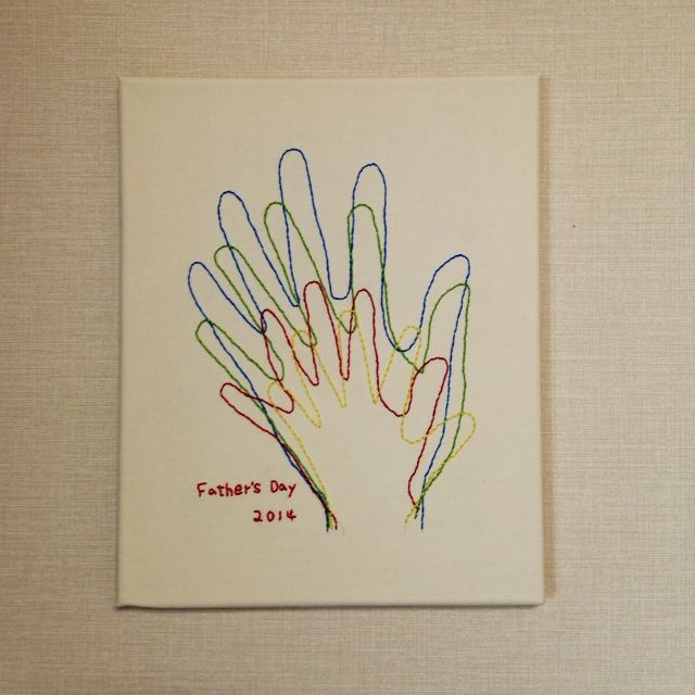 おしゃれな手形アート 家族の手形で大切な宝物に手形足形アートラクガキアートパネルのチルアート