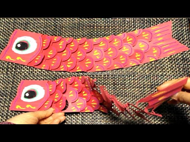 みんなで作る壁面 「川を渡るこいのぼり」高齢者介護をサポートするレクリエーション情報誌『レクリエ』