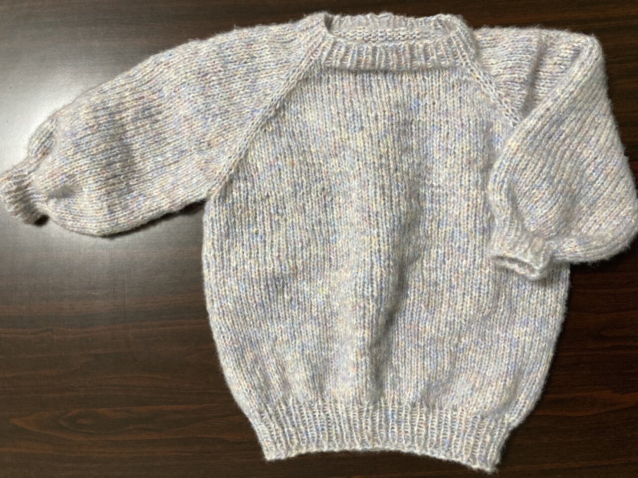 手編み「フリル付き子供ニット サイズ100cm 」の作り方ぬくもり